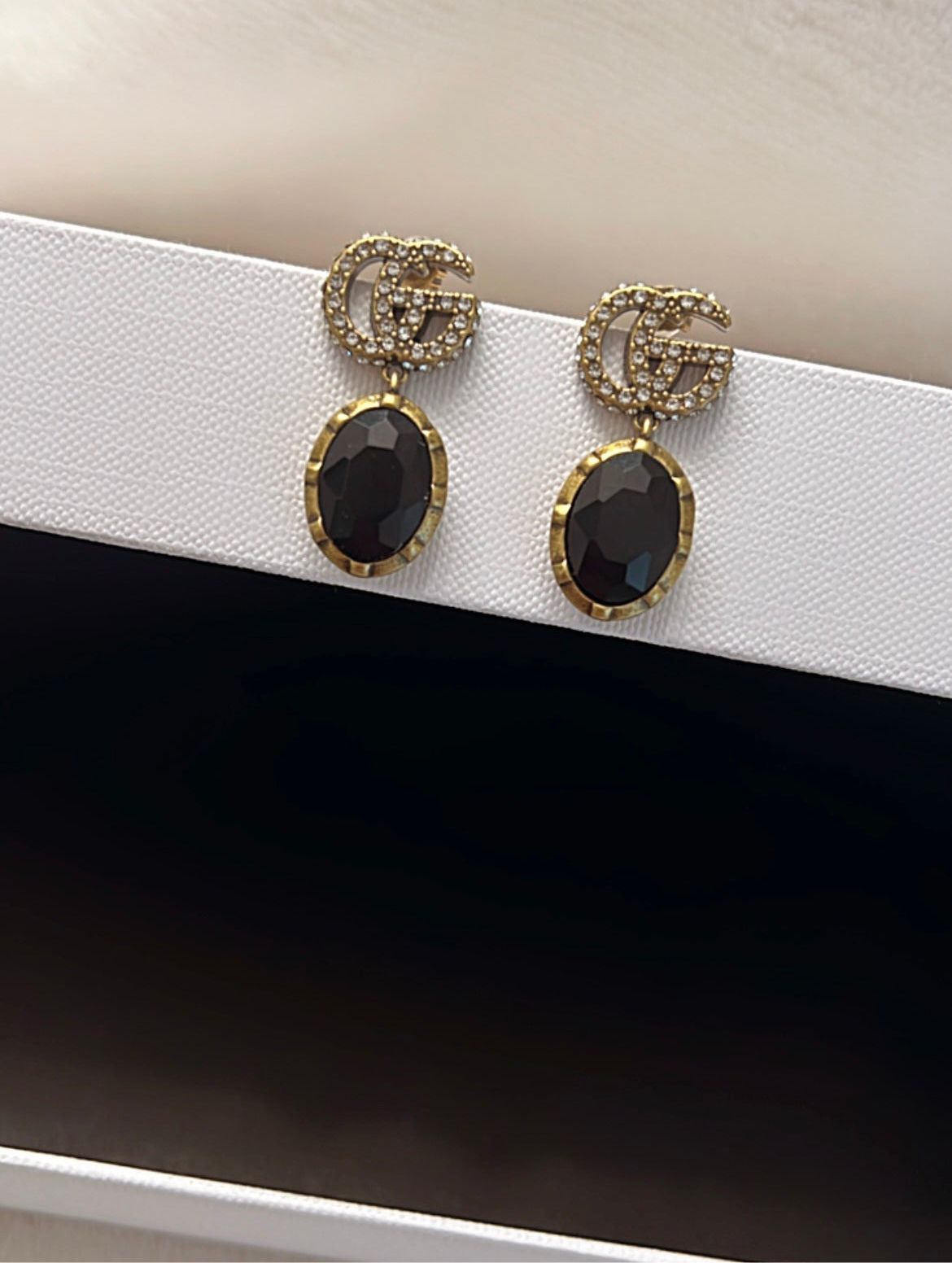 GG black & Gold Earrings