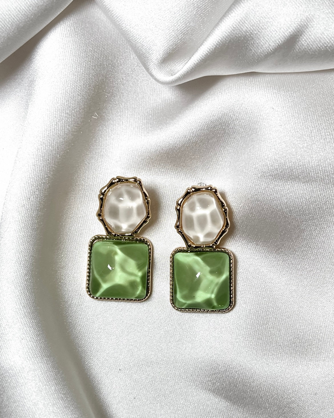 Water ripple earrings