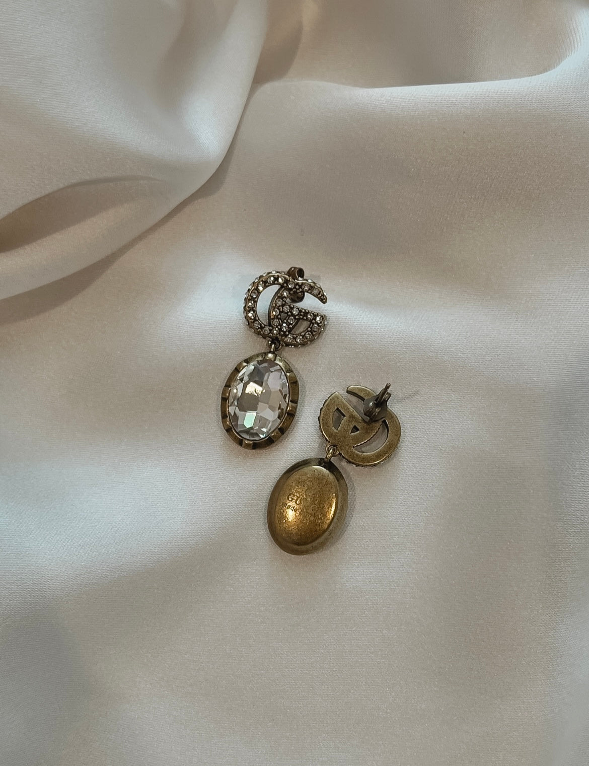 Crystal grace drop earrings