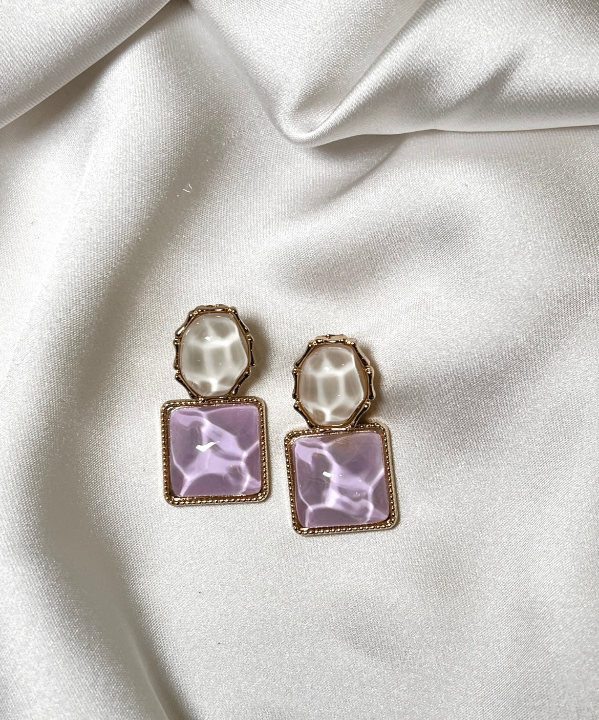 Water ripple earrings