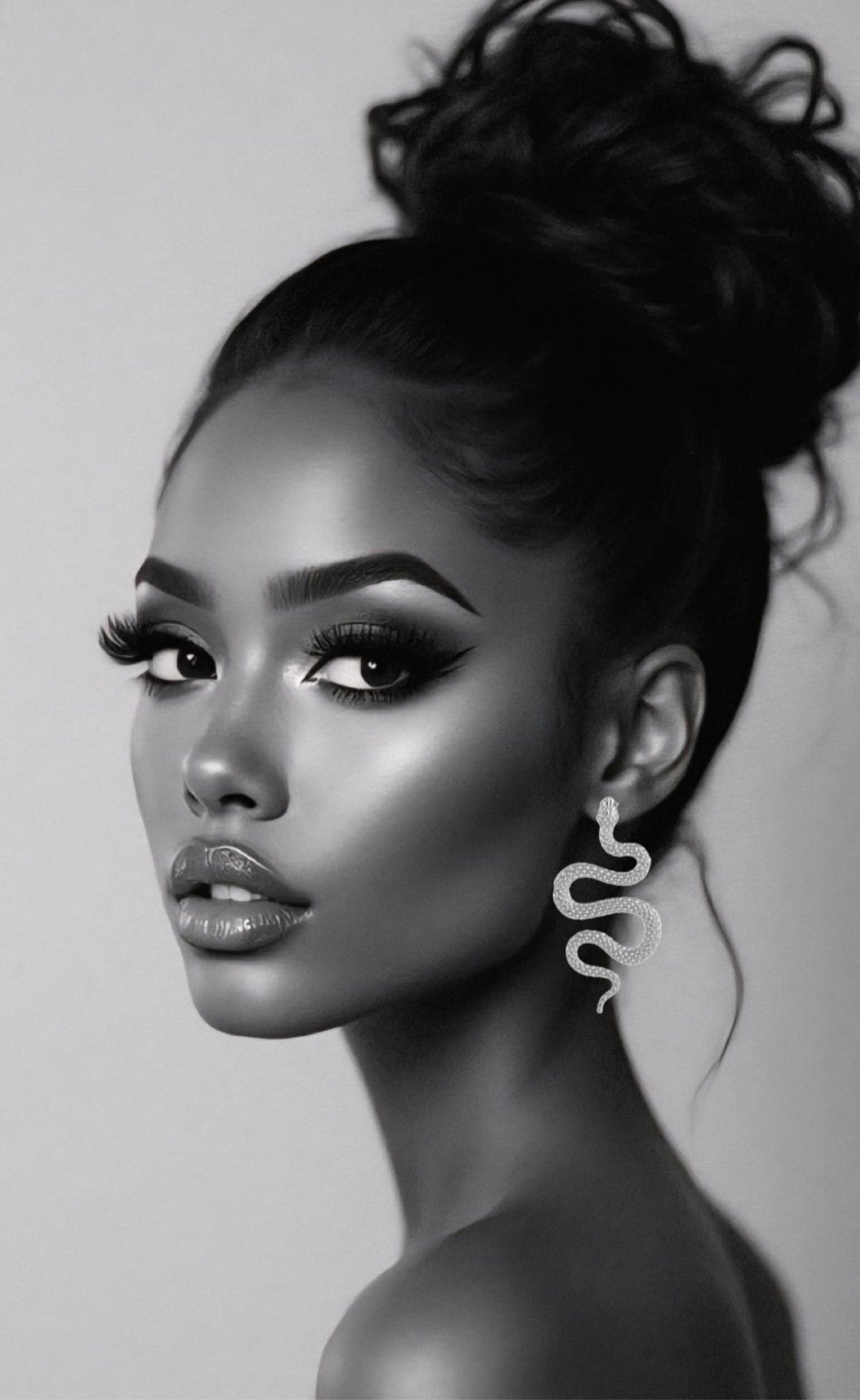 Snake earrings