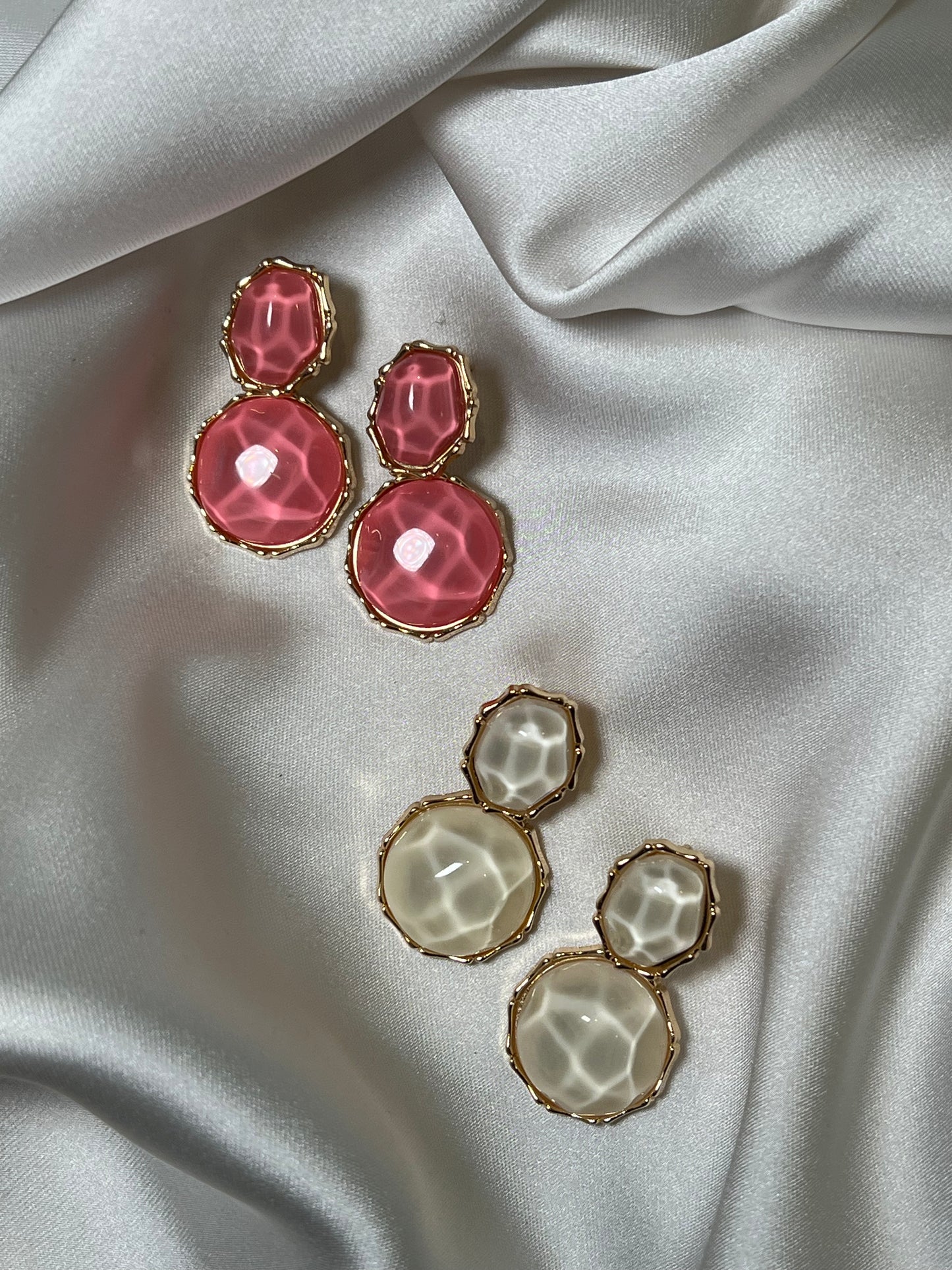 Acrylic water drop earrings